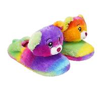 Girls Kids Novelty Slippers 3D Plush Soft Cute Unicorn Rainbow Friends Childrens Gift