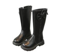 Girls' Knee High Boots Glitter sequin combat boots, kids Toddler Flat Zip Round Toe school boots Autumn Winter Shoes casual Booties comfort footwewar