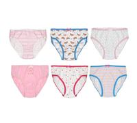 Girls Knickers 6 Pack Cotton | Rainbow, Spots, Stars |Comfortable, Breathable, Lightweight Girls Pants, Everyday School, Home, Colourful, kids, Toddler Pants, Underwear| 2-3, 3-4, 5-6, 7-8 Years Old