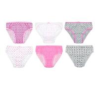 Girls Knickers 6 Pack Cotton | Rainbow, Spots, Stars | Comfortable, Breathable, Lightweight Girls Pants, Everyday School, Home, Colourful, kids, Toddler Pants, Underwear| 2-3, 3-4, 5-6, 7-8 Years Old