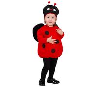 Girls' ladybug puffy costume