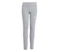 adidas Girl's Essentials 3 Stripes Leggings, Medium Grey Heather/White, 14-15 Years