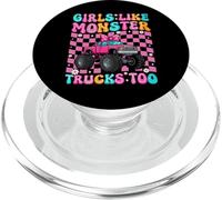 Girls Like Monster Trucks Too Cute Off-Road Lover PopSockets PopGrip for MagSafe