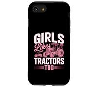 Girls Like Tractors Too Pink Farm Farmer Tractor Women Case for iPhone SE (2020) / 7 / 8