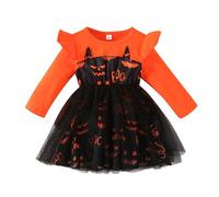 Girls Little Black Witch Halloween Fancy Dress Costume, Witch Fancy Dress Scary Halloween Costumes Girls Bat Costume Kids Costumes With Hat Carnival Festival With Hat