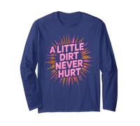 Girls Little Dirt Never Hurt Mud Run Mudder Sistas Mudding Long Sleeve T-Shirt
