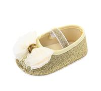 Girls Loafers Size 3 Crystal Sequin Slip On Shoes Elastic Strap Walking Shoes Bow Flower Girl Shoe Cute Princess Shoe Summer Outdoor Walking Sandals Wide Fit Non Slip Sandal 1-4 Years Gold