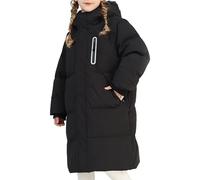 Girls Long Puffer Coats Winter Windproof Oversized Hooded Insulated Jackets | Full Zipper & Snap, Youth Knee Length Quilted Padded Down Coat with Pockets, Oversized Waterproof Winter Outerwear