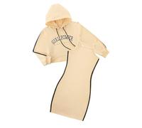 Girls Long Sleeve Hooded Sweatshirt and Bodycon Dress Set