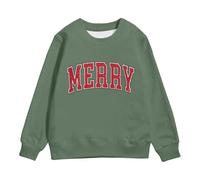 Girls Long Sleeve Letter Print Pullover Hoodie Top Warm Fleece Lined Soft Casual Kids Outerwear for Fall and Winter Seasons My First Christmas Tree Baby Elf Outfit Jumpers Funny Jumper Family