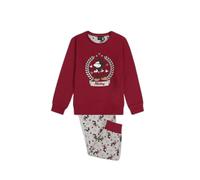 Girls' long-sleeve pyjamas Disney King Mickey Rouge 10 ans