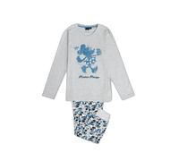 Girls' long-sleeve pyjamas Disney Mickey Jeans Gris 10 ans