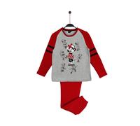 Girls' long-sleeve pyjamas Disney Minnie Shadows Gris 8 ans