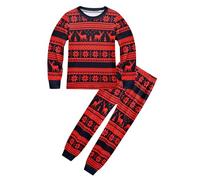 Girls Long Sleeve Pyjamas Set, Kids Christmas Pyjamas Girls Long Sleeve 2 Pieces Pjs Set Boys' Pyjama Sets Toddler Clothes Sleepwear Cotton Matching Top & Bottom Nightwear Boys 7-8 Years Old