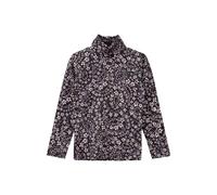 Girl's Long Sleeve Slim Fit T-shirt with All-over Print and Roll Neck s.Oliver Bleu 6/7 years