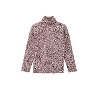 Girl's Long Sleeve Slim Fit T-shirt with All-over Print and Roll Neck s.Oliver Rose 4/5 years