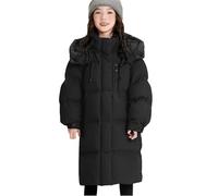 Girls Long Winter Coat Parka Waterproof Warm Puffer Jacket Lightweight Hooded Windproof Down Outerwear Snow Coats