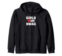 Girls Love Style Funny Bold Street Cool Energy Zip Hoodie
