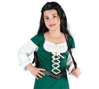 Girls Maid Marion Costume Green Princess Medieval Kids Book Week Fancy Dress