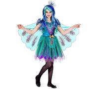 Girls' majestic peacock costume