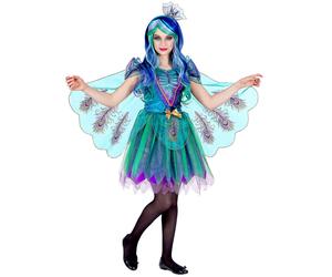 Girls' majestic peacock costume