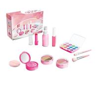 Girls Makeup Set - Portable Fiction Cosmetic Set with Case Safe Beauty for Creative Role Playing Imitation Lipstick, Shadow Palette, pink, Please refer to the description, Please refer to