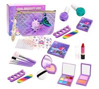 Girls Makeup Set,Washable Makeup Game | Children Cosmetic Set,for Vanity Preschool Kindergarten Nursery Party Home Birthday Festival