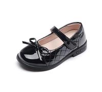 Girls Mary Jane Shoes Black Patent Leather Soft Cushioned Sole for School Performances Weddings Formal Events Girls Flats Age 3 to 16
