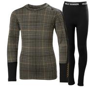 Helly Hansen Junior's HH Graphic Lifa Merino Midweight Base Layer Set Brown 14