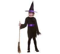 Girls Midnight Witch Fancy Dress Costume - Large (8-10 Years)