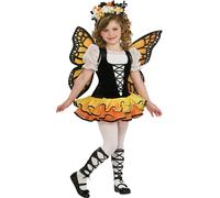 Girls Monarch Butterfly Dress Costume Fairy Magical Kids Fancy Dress Outfit