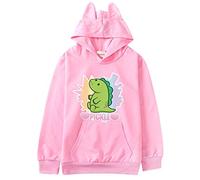 Girls Moriah Elizabeth Hoodies Ranboo Crown Moriah Elizabeth Merch Sweatshirt for Boys Kids (pink,160cm,11 Years,12 Years)