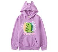 Girls Moriah Elizabeth Hoodies Ranboo Crown Moriah Elizabeth Merch Sweatshirt for Boys Kids (purple,130cm,5 Years,6 Years)