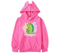 Girls Moriah Elizabeth Hoodies Ranboo Crown Moriah Elizabeth Merch Sweatshirt for Boys Kids (rose,130cm,5 Years,6 Years)