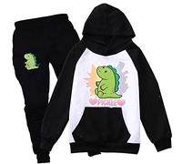 Girls Moriah Elizabeth Hoodies Suit Ranboo Crown Moriah Elizabeth Merch Sweatshirt for Boys Kids (balck,160cm,11 Years,12 Years)