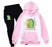 Girls Moriah Elizabeth Hoodies Suit Ranboo Crown Moriah Elizabeth Merch Sweatshirt for Boys Kids (pink,160cm,11 Years,12 Years)