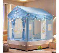 Girls mosquito-proof princess tent, large space suitable for 1.8m bed, mosquito-proof and fall-proof, can accommodate a family of three