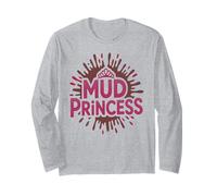 Girls MUD Princess Run Mudda Queen Mudder Sistas Kids Sister Long Sleeve T-Shirt