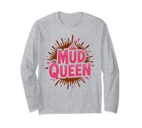 Girls MUD Queen Run Mudding Diva Muddy Buddies Humor Long Sleeve T-Shirt
