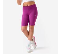 Girls' Multisport Cotton Cycling Shorts - Purple
