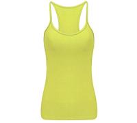 GIRLS NEON VEST TOPS BY CRAZY CHICK (neon yellow, Age 11/12)
