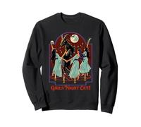 Girl's Night Out Witches Retro Vintage Funny Adult Humor Sweatshirt
