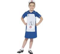 Girls Nurse Costume Occupation Role Play Kids Fancy Dress Nurses Outfit Doctor