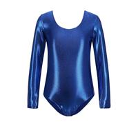 Girls Overall-Gymnastics Leotards Dance Outfits Long Sleeves Tumbling Bodysuits Sparkly Rainbow Rhinestone Dancewear