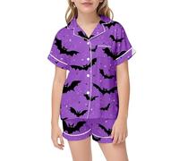 Girls Pajamas Halloween Cotton Toddler Clothes Glow In The Dark Pjs Pyjamas Set Sleepwear Nightwear Outfits Long Sleeve 2 Piece Sets Family Matching