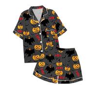 Girls Pajamas Halloween Pajama Sets for Kid Cotton Long Sleeve Nightwear Tops and Pants Pyjamas Set Skeleton Unicorn Pjs Sleepwear Grey