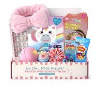 Girls Pamper Set - Face Masks, Spa Headband, Bath Bombs, Nails & Lip Balm