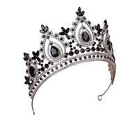 Girls Party Crowns Carnivals Witch Headpiece Luxurious Crystal Medieval Headwear for Festival Halloween