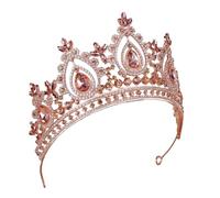 Girls Party Crowns Carnivals Witch Headpiece Luxurious Crystal Medieval Headwear for Festival Halloween