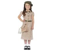 Girls Patterned wartime 1930's 1940's Book Day Fancy Dress Costume